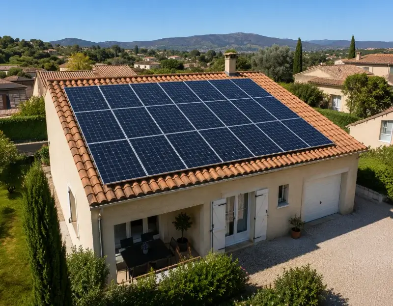 Prime à l'autoconsommation panneaux solaires Théziers — aide financière de l'État